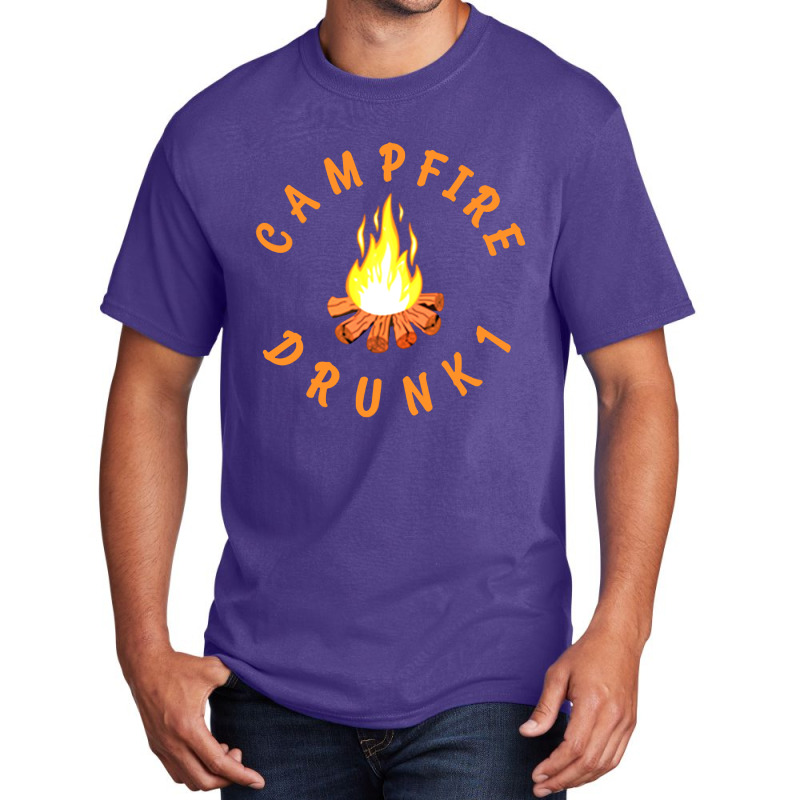 Campfire Drunk1 Basic T-shirt by hoainv | Artistshot