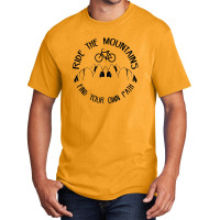 Ride The Mountains   Mountain Bike And Camping Basic T-shirt | Artistshot