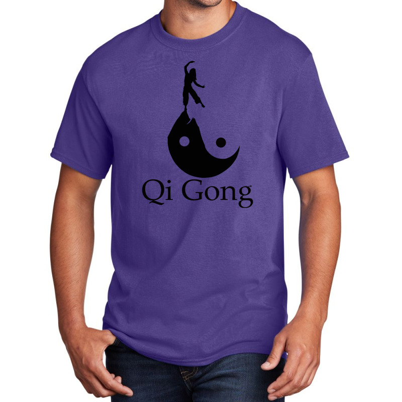 Qigong Black Silhouette Basic T-shirt by Frado47 | Artistshot