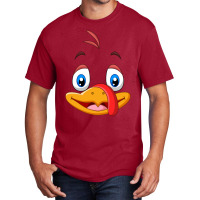 Silly Turkey Face Thanksgiving Basic T-shirt | Artistshot