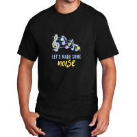 Lets Make Some Noise Music Notes Basic T-shirt | Artistshot