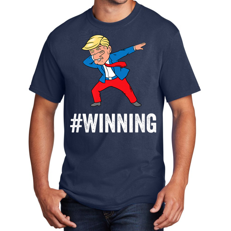 Trump Dabbing Winning Basic T-shirt | Artistshot