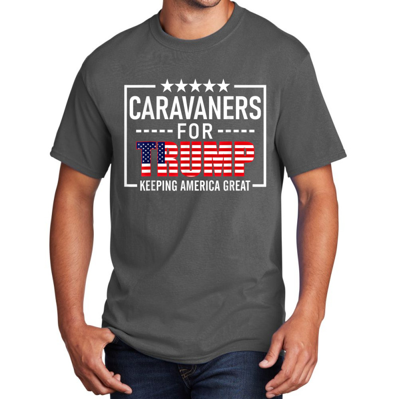 Caravaners For Trump Conservative Basic T-shirt | Artistshot