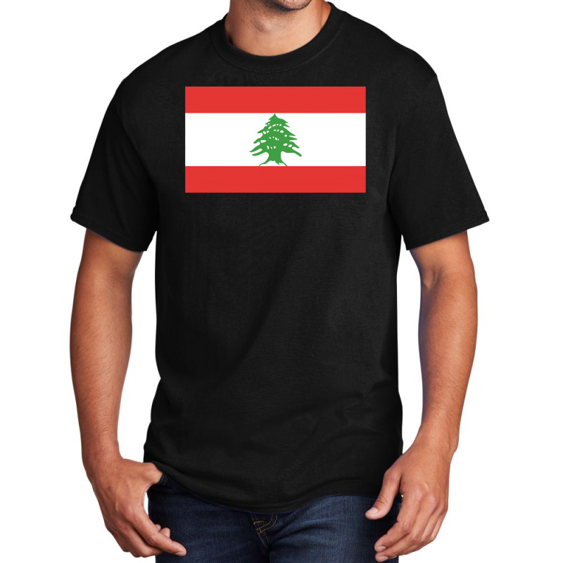 Lebanon Flag Basic T-shirt by autlu2024 | Artistshot