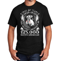 Trail Of Tears The Deadly Journey 125000 Native American Basic T-shirt | Artistshot