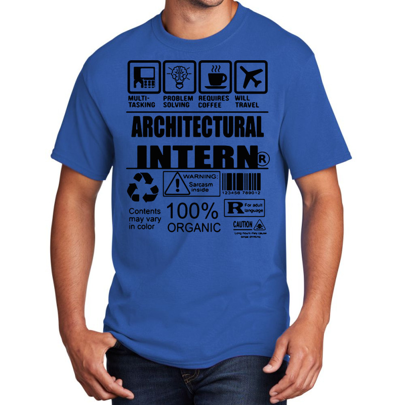 Architectural Intern Contents Basic T-shirt | Artistshot