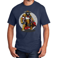 Panda Samurai Basic T-shirt | Artistshot