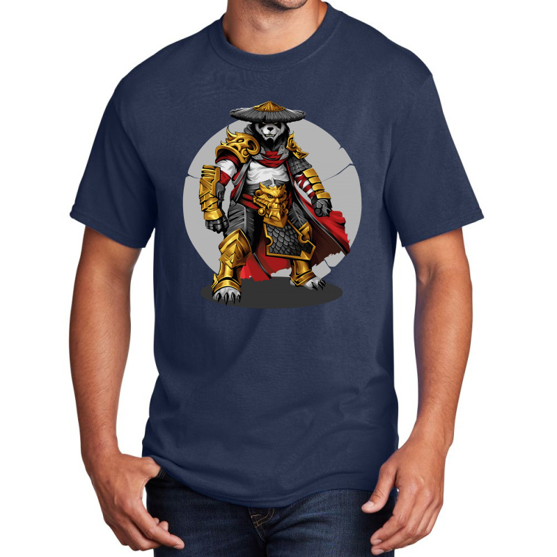 Panda Samurai Basic T-shirt by rardesign | Artistshot