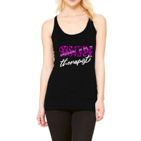 Skin Therapist Leopard Skin Care Cosmetology Esthe Racerback Tank | Artistshot