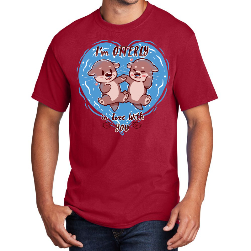 Otterly In Love Basic T-shirt | Artistshot