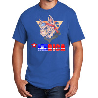 Merica Yorkie Basic T-shirt | Artistshot