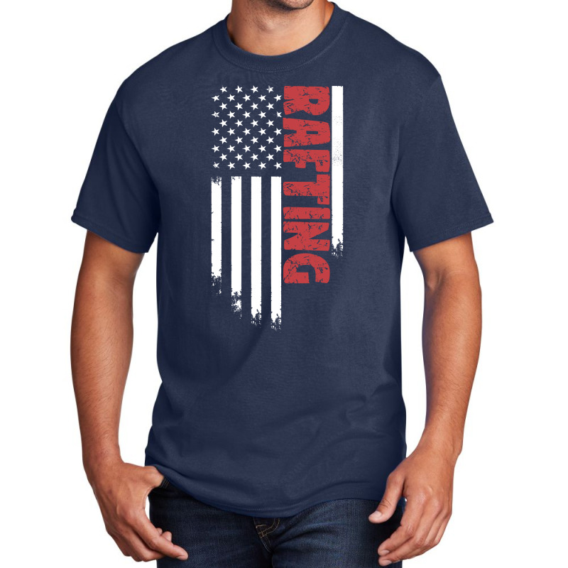 Rafting American Usa Flag | Adventure Rafting Basic T-shirt | Artistshot