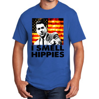 I Smell Hippies   Funny Ronald Reagan Conservative Basic T-shirt | Artistshot