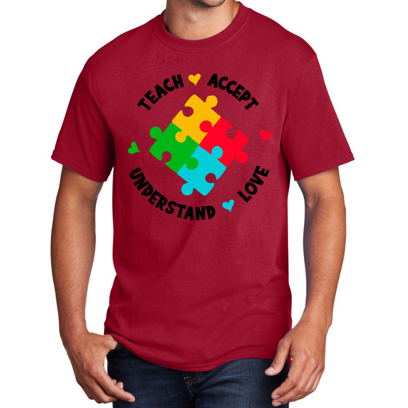 Teach Accept Understand Love Basic T-shirt by paulscott Art | Artistshot