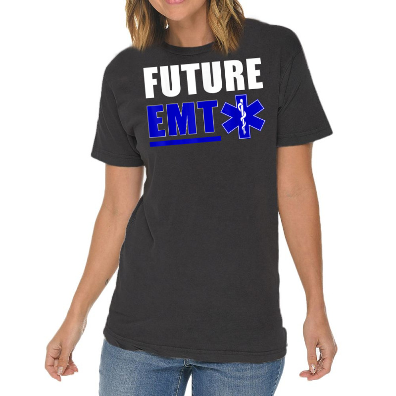 Future Emt Gift For Paramedic And Ems Technician T Shirt Vintage T-shirt | Artistshot