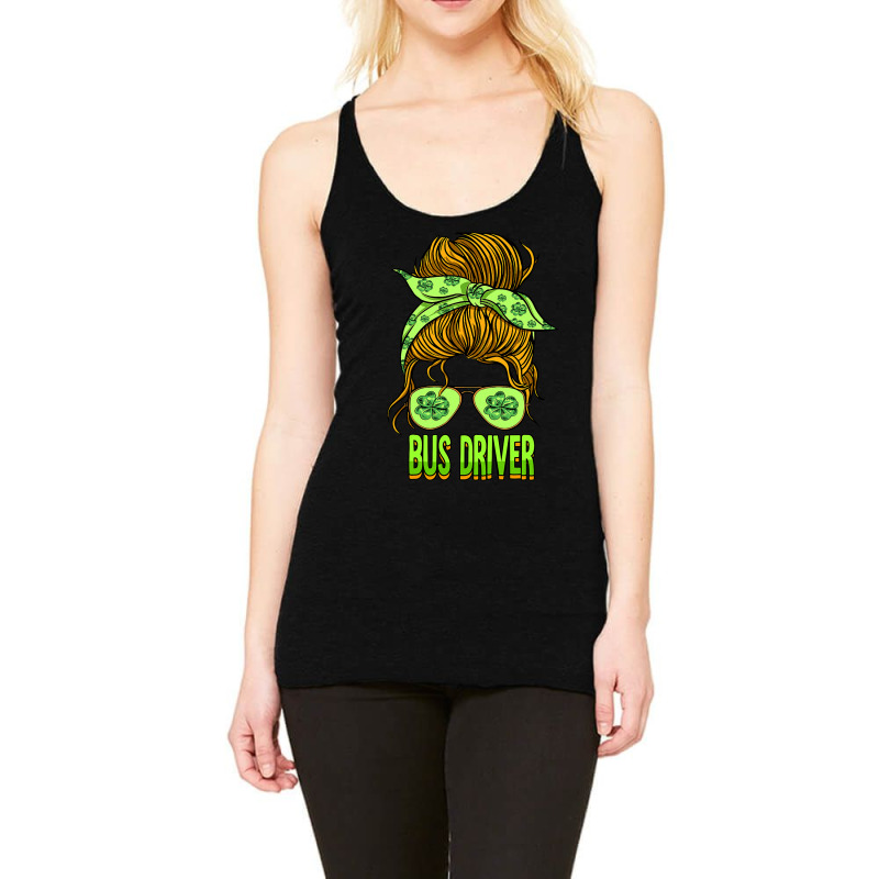 St Patricks Day Bus Driver Racerback Tank by MaximilianoMonroe | Artistshot