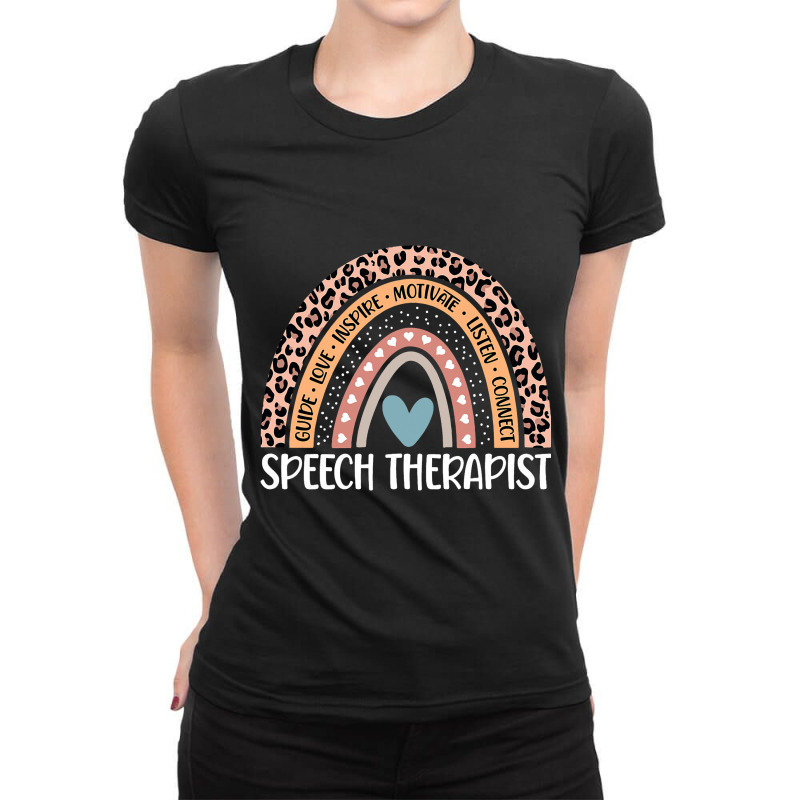 Speech Language Pathologist 100th Day Of School Sl Ladies Fitted T-Shirt by JavionGranger | Artistshot