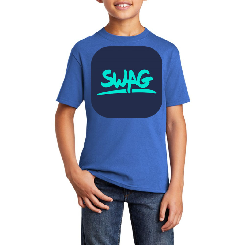 Swag Blu Basic Youth T-shirt by love | Artistshot