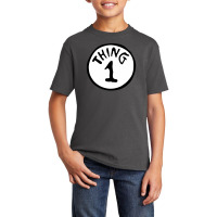 Cat Hat Thing 1 Basic Youth T-shirt | Artistshot