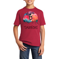 Taurus Zodiac Sign Basic Youth T-shirt | Artistshot