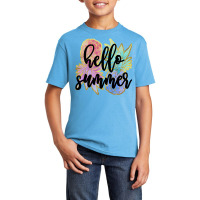 Hello Summer Basic Youth T-shirt | Artistshot