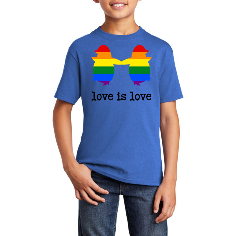 Love Is Love Penguin For Light Basic Youth T-shirt by autlu2024 | Artistshot