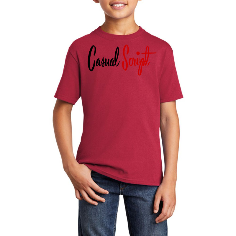 Casual Script Basic Youth T-shirt by Cahyorin | Artistshot