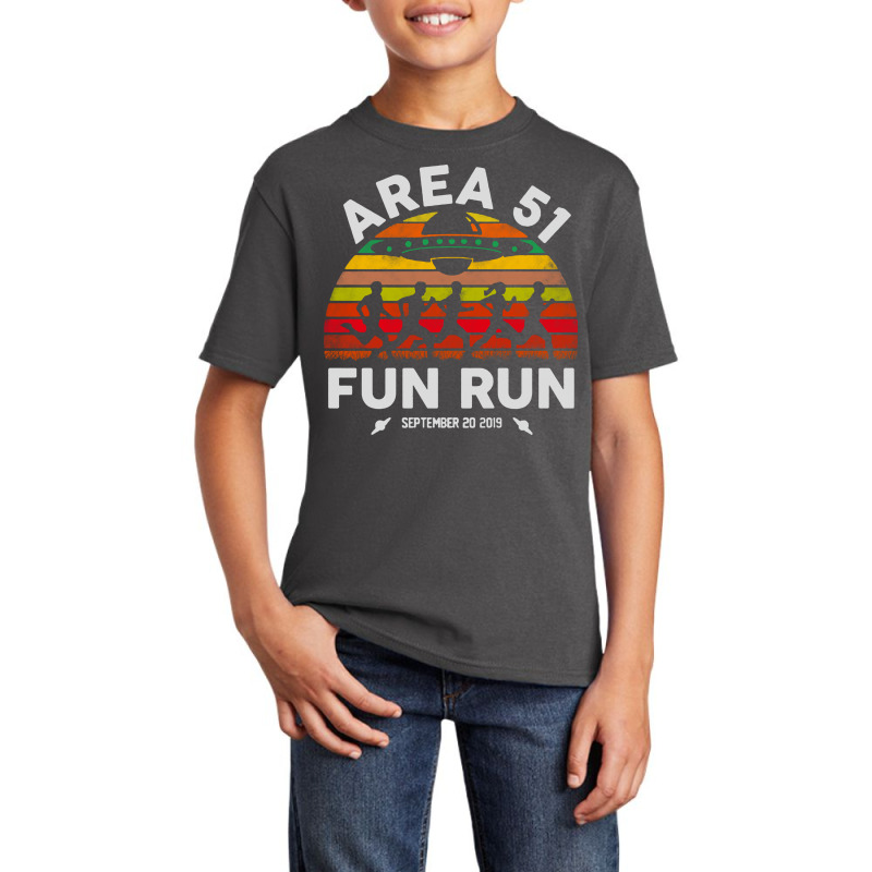 Area 51 Fun Run Funny Alien Raid Event Basic Youth T-shirt by scarlettzoe | Artistshot