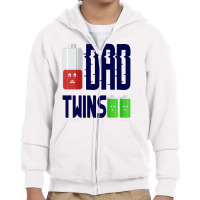 Dad Twins Youth Zipper Hoodie | Artistshot