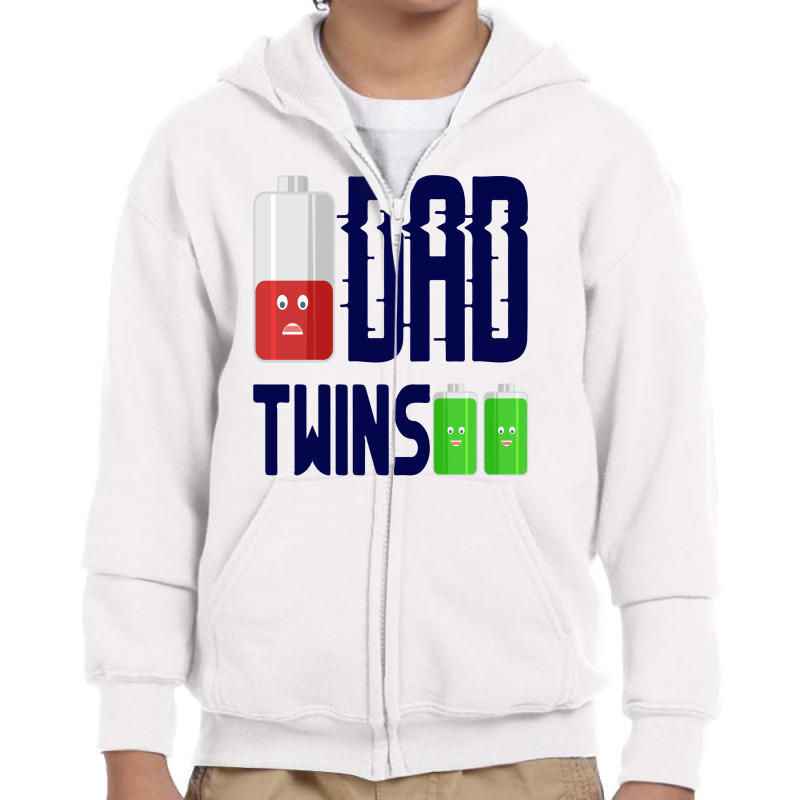 Dad Twins Youth Zipper Hoodie | Artistshot