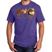 Peace Love Guinea Pigs Basic T-shirt | Artistshot