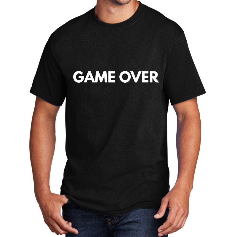 Game Over Basic T-shirt by blackacturus | Artistshot