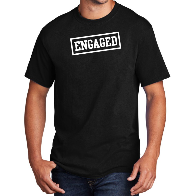 Engaged Box Basic T-shirt | Artistshot