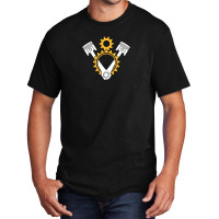 V8 Engine Pistons And Gears Basic T-shirt | Artistshot