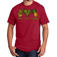 Peace Love Pineapple Basic T-shirt | Artistshot