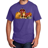 Red Barn Farm Animals Basic T-shirt | Artistshot