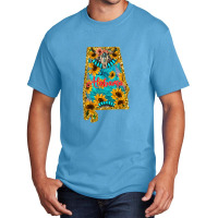 Sunflower Alabama Map Basic T-shirt | Artistshot