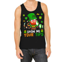 Show Me Your Tips Cute Patricks Day Boy Bartender  Tank Top | Artistshot