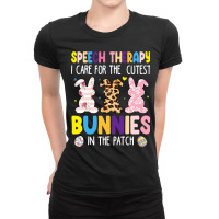 Speech Therapy Cutest Bunnies Therapist Easter Day Ladies Fitted T-shirt | Artistshot