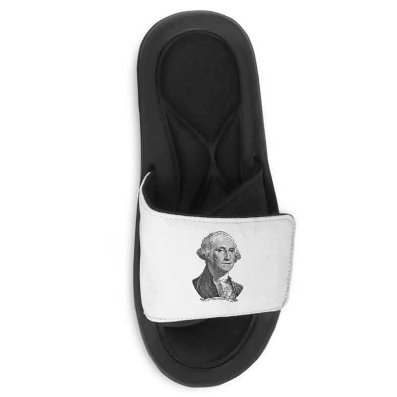 George Washington Founding Father Military Constitution T Shirt Slide Sandal | Artistshot