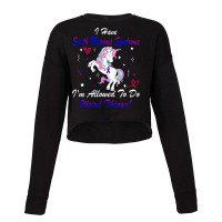 Smith Magenis Syndrome Awareness Unicorn Support Cropped Sweater | Artistshot