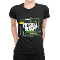 Physical Therapist Wordart Physiotherapists Ladies Fitted T-shirt | Artistshot