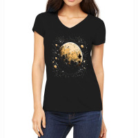 Space Astronaut Alien Arm Wrestling Astronomy Spac Women's V-neck T-shirt | Artistshot