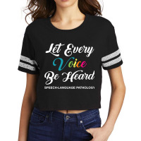 Speechlanguage Pathology Slp Therapist Appreciatio Scorecard Crop Tee | Artistshot