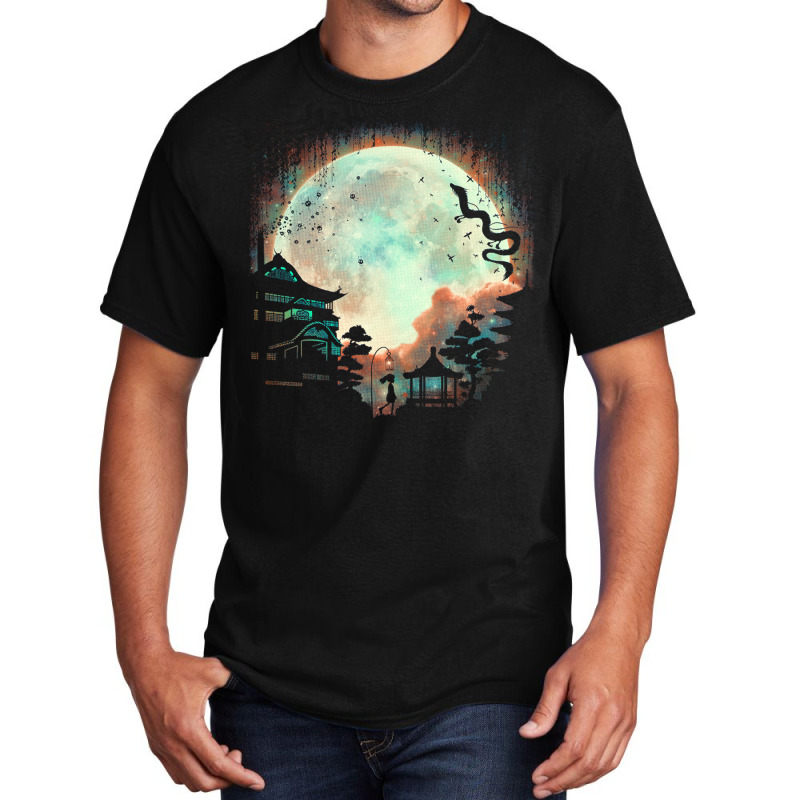 Thermal Moon Glow Basic T-shirt by chrisnom | Artistshot