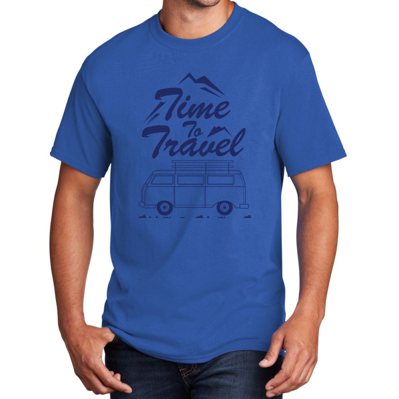 Time To Travel Basic T-shirt by Alaska Tees | Artistshot