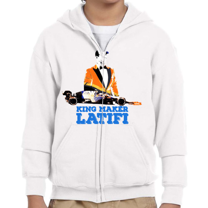 King Maker Latifi Youth Zipper Hoodie | Artistshot