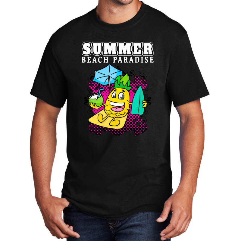 Summer Beach Paradise Basic T-shirt by Chiks | Artistshot