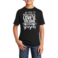 I Vow To Always Love You Even During Hockey Season Basic Youth T-shirt | Artistshot