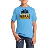 Warning Forklift Traffic Basic Youth T-shirt | Artistshot